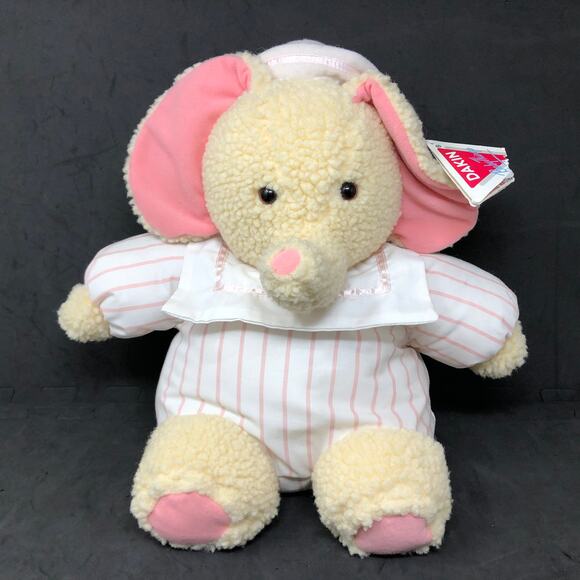 Dakin Baby Things Bambino Elephant Plush Cream Pink Fraser...